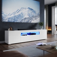 White 200cm High Gloss TV