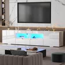 200cm All High Gloss White TV