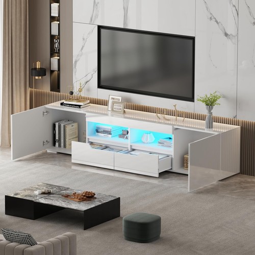 200cm all high gloss white - gloss,